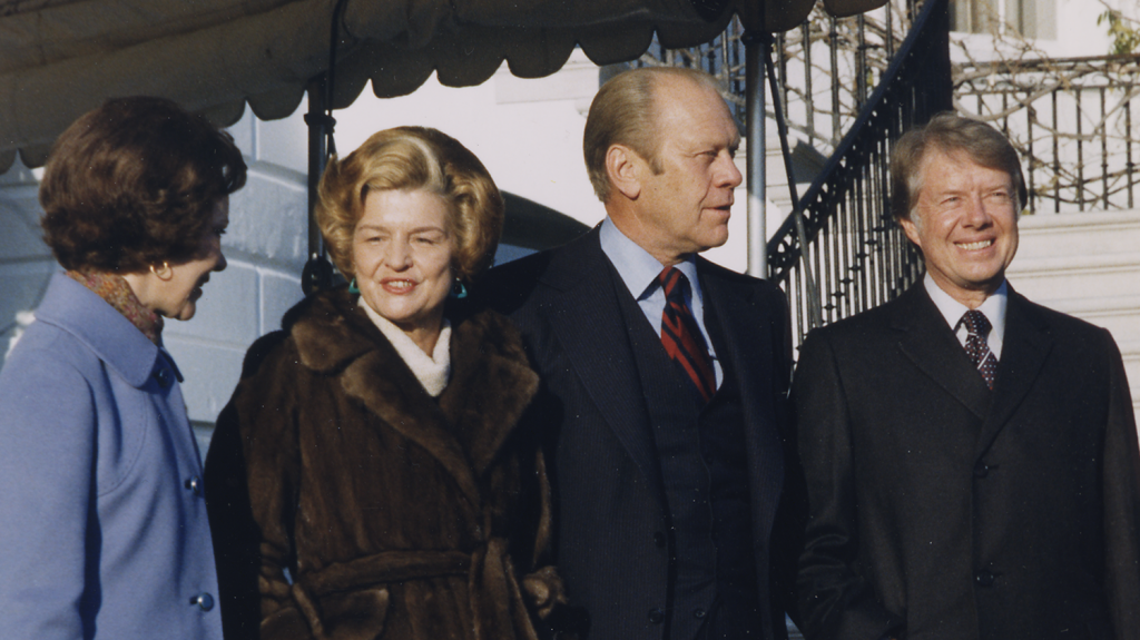 Time-travel news: Presidents Ford and Carter and their partners