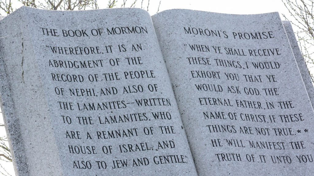 Book of Mormon inscription