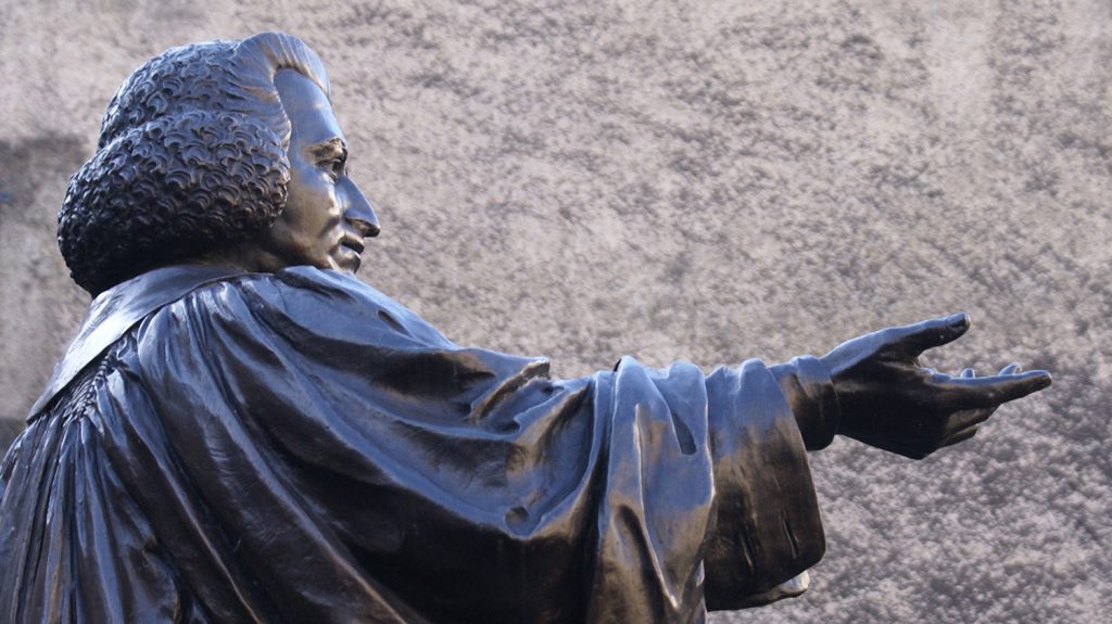 Statue of Charles Wesley in Bristol