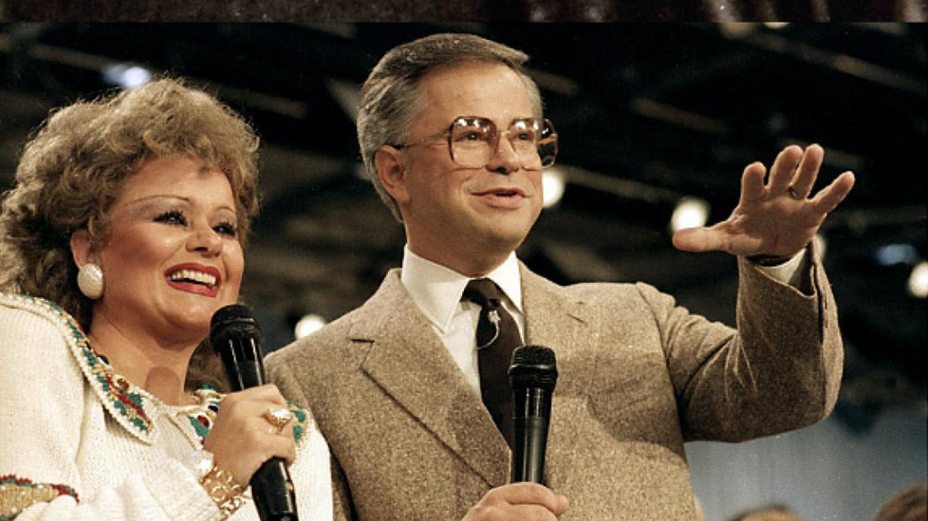 Jim and Tammy Faye Bakker in 1986