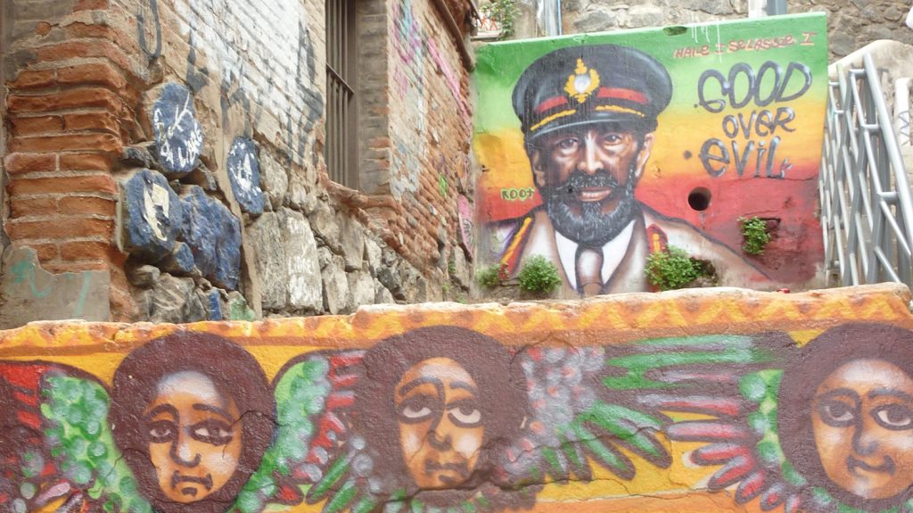 Haile Selassie graffiti