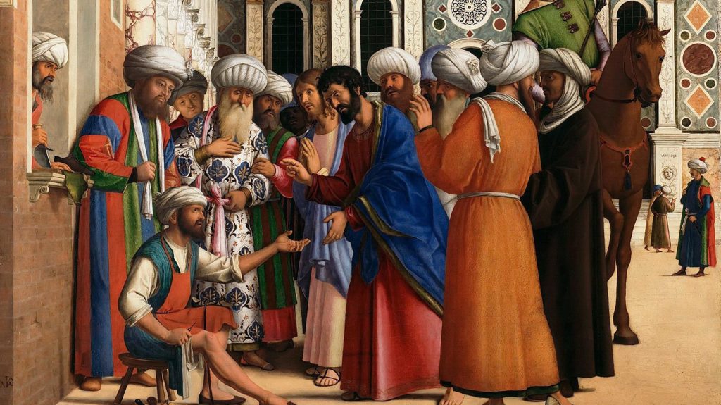 Painting of St Mark and Anianus