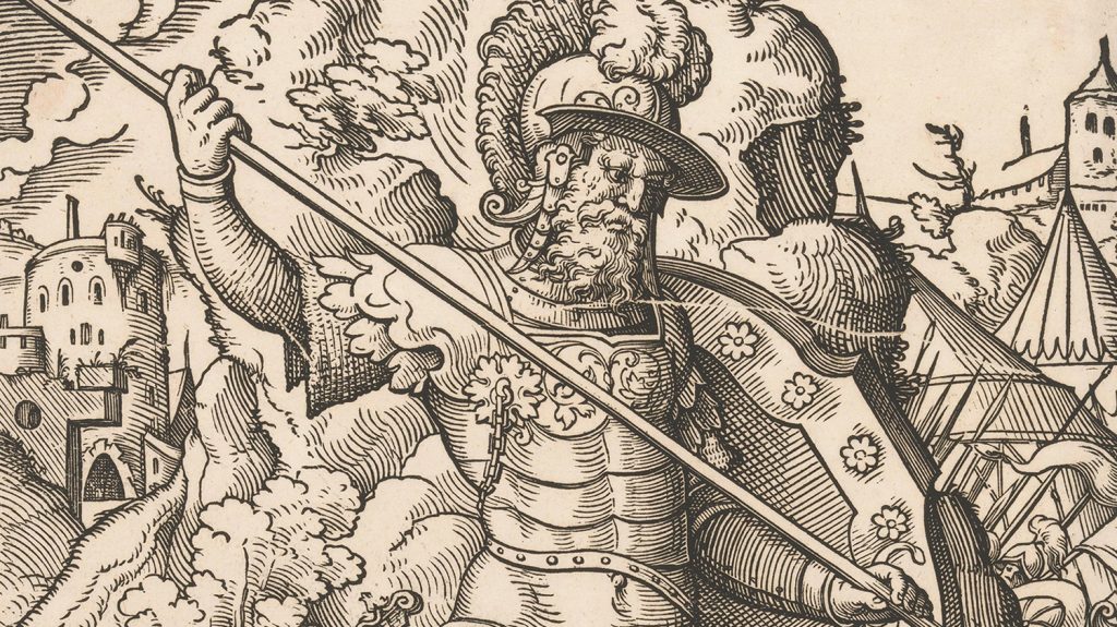 Goliath woodcut by Jost Amman