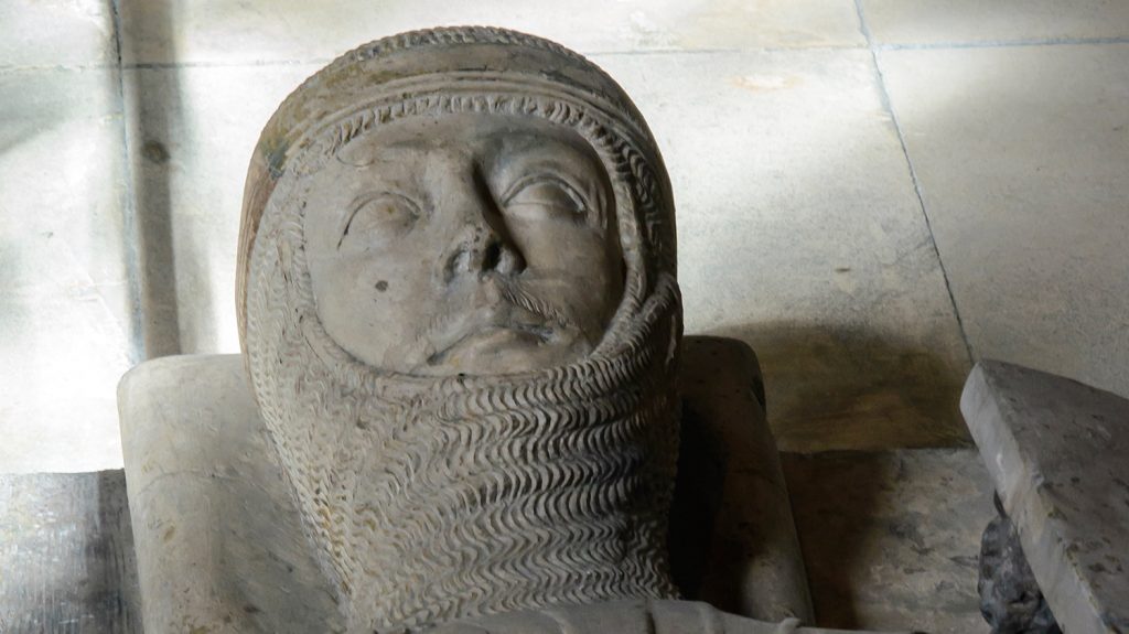 Effigy of Templar Knight at the Temple Church in London